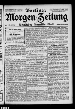 Berliner Morgen-Zeitung vom 25.02.1902