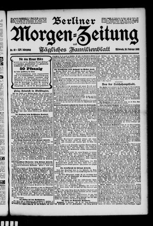 Berliner Morgen-Zeitung vom 26.02.1902