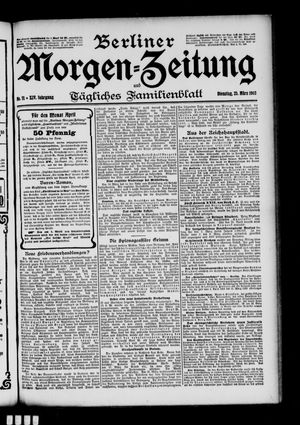 Berliner Morgen-Zeitung vom 25.03.1902
