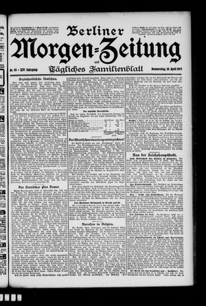 Berliner Morgen-Zeitung vom 10.04.1902