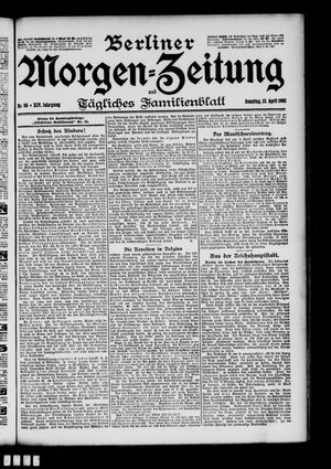 Berliner Morgen-Zeitung vom 13.04.1902