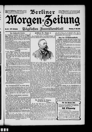 Berliner Morgen-Zeitung vom 27.05.1902