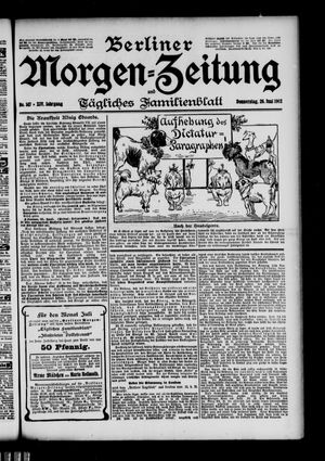 Berliner Morgen-Zeitung vom 26.06.1902