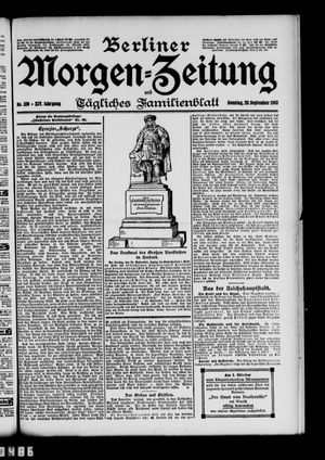 Berliner Morgen-Zeitung vom 28.09.1902