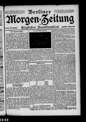 Berliner Morgen-Zeitung vom 04.10.1902