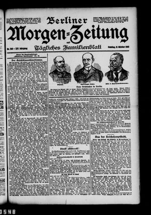 Berliner Morgen-Zeitung vom 12.10.1902