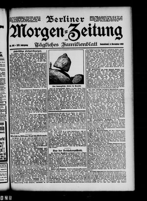 Berliner Morgen-Zeitung vom 08.11.1902