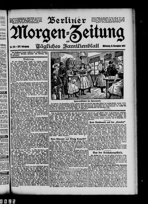 Berliner Morgen-Zeitung vom 19.11.1902