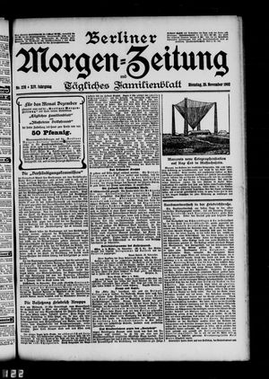 Berliner Morgen-Zeitung vom 25.11.1902