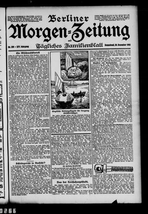 Berliner Morgen-Zeitung vom 20.12.1902