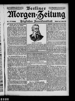Berliner Morgenzeitung vom 08.01.1903