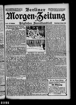 Berliner Morgen-Zeitung vom 22.01.1903