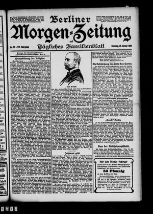 Berliner Morgen-Zeitung vom 25.01.1903