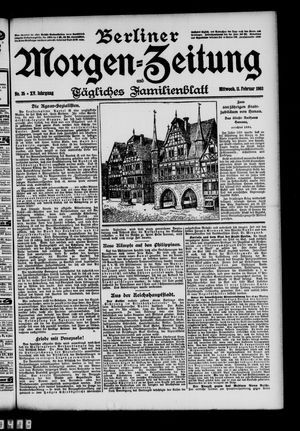 Berliner Morgen-Zeitung vom 11.02.1903