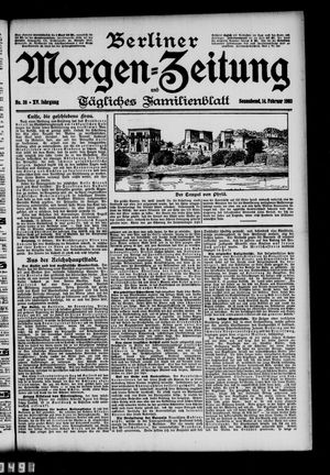 Berliner Morgen-Zeitung vom 14.02.1903