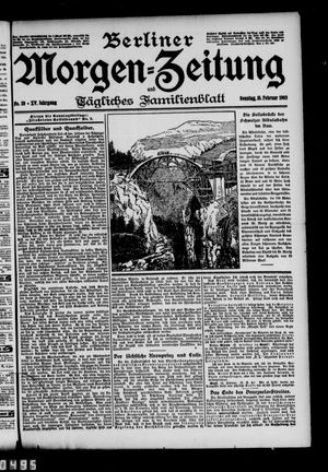 Berliner Morgen-Zeitung on Feb 15, 1903
