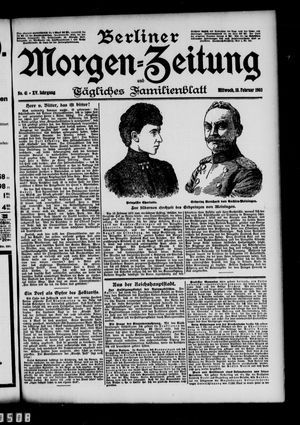 Berliner Morgen-Zeitung vom 18.02.1903