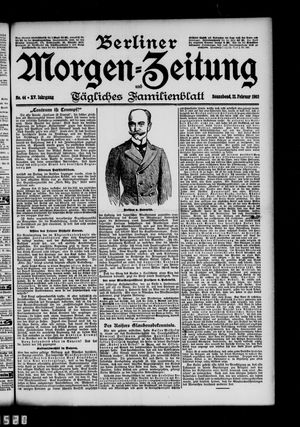 Berliner Morgen-Zeitung vom 21.02.1903