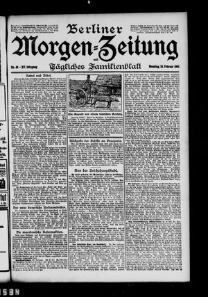Berliner Morgenzeitung vom 24.02.1903
