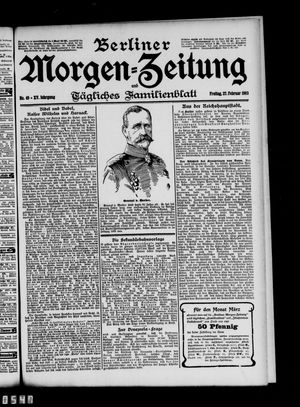 Berliner Morgen-Zeitung vom 27.02.1903