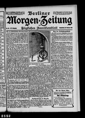 Berliner Morgenzeitung vom 28.02.1903