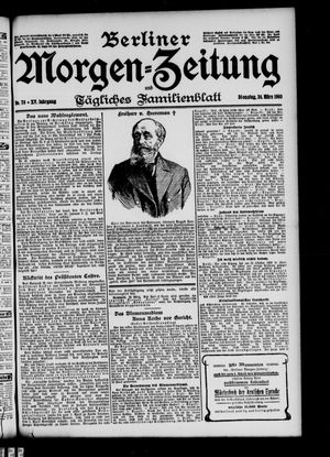 Berliner Morgen-Zeitung vom 24.03.1903