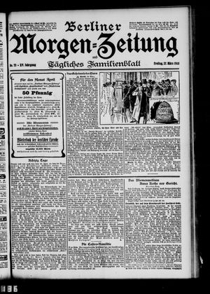 Berliner Morgen-Zeitung vom 27.03.1903