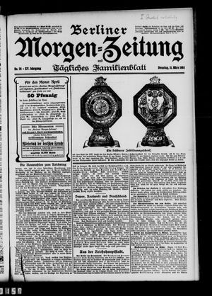 Berliner Morgen-Zeitung vom 31.03.1903