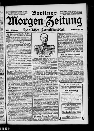 Berliner Morgenzeitung vom 01.04.1903