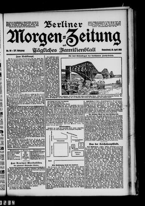 Berliner Morgen-Zeitung vom 18.04.1903