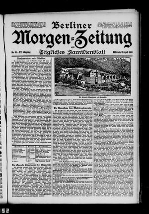 Berliner Morgen-Zeitung vom 22.04.1903