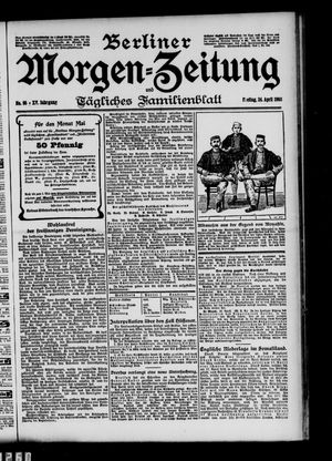 Berliner Morgen-Zeitung vom 24.04.1903
