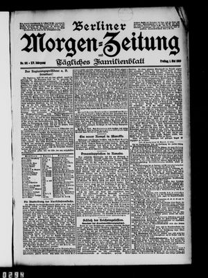 Berliner Morgen-Zeitung vom 01.05.1903