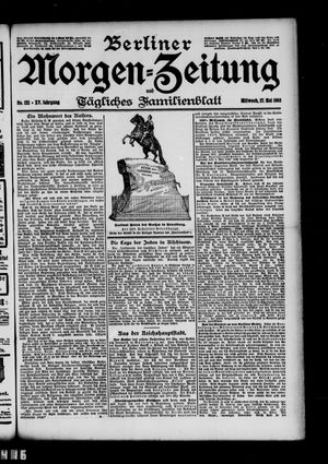 Berliner Morgen-Zeitung vom 27.05.1903