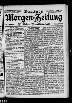 Berliner Morgen-Zeitung vom 16.06.1903