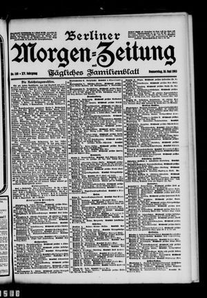 Berliner Morgen-Zeitung vom 18.06.1903