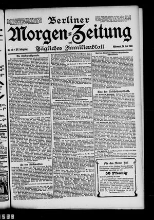 Berliner Morgen-Zeitung vom 24.06.1903