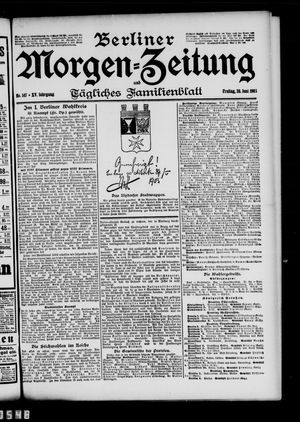 Berliner Morgen-Zeitung vom 26.06.1903
