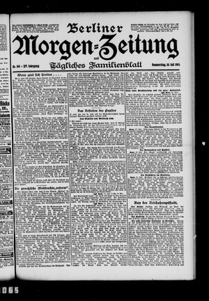 Berliner Morgen-Zeitung on Jul 16, 1903
