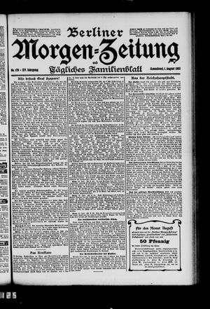 Berliner Morgen-Zeitung vom 01.08.1903