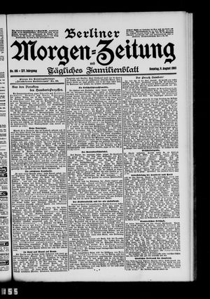 Berliner Morgen-Zeitung on Aug 9, 1903