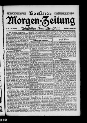 Berliner Morgen-Zeitung vom 11.08.1903