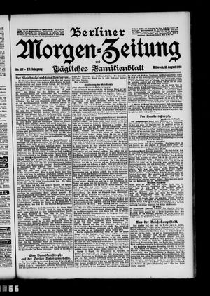 Berliner Morgen-Zeitung vom 12.08.1903
