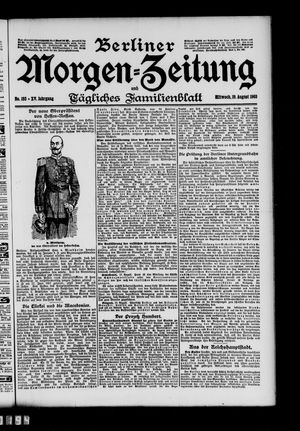 Berliner Morgen-Zeitung vom 19.08.1903
