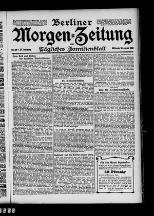 Berliner Morgen-Zeitung vom 26.08.1903