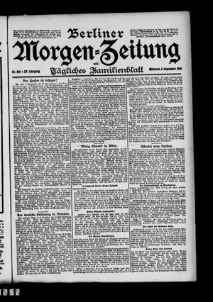Berliner Morgen-Zeitung vom 02.09.1903