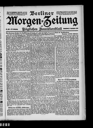 Berliner Morgen-Zeitung vom 05.09.1903