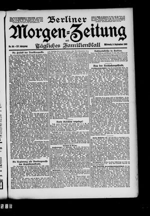 Berliner Morgen-Zeitung vom 09.09.1903