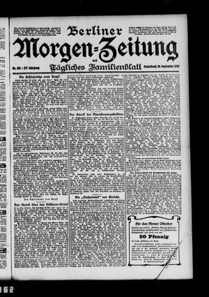 Berliner Morgen-Zeitung vom 26.09.1903