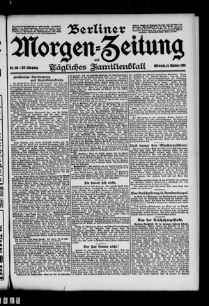 Berliner Morgen-Zeitung on Oct 14, 1903